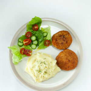 2 Cutlets with Mashed Potatoes - Aliana Cafe & Bakery